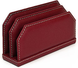 Bagcity Suport pentru Cărți de Vizită Bordo din Piele 10lrnz24 1024-09