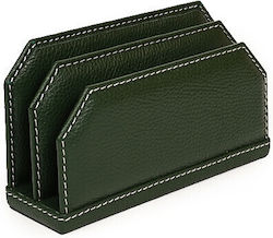Bagcity Suport Pentru Cărți de Vizită Verde din Piele 10rstb24 1024-27