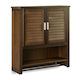 Relaxdays Badezimmerschrank 62x20x66cm Braune