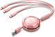 Vention Male Retractable USB To Type-C Lightnin...