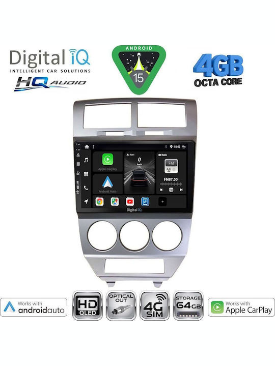 Digital IQ Car Audio System Dodge Caliber 2006-2012 Bluetooth USB WiFi GPS Apple CarPlay Android Auto with 10" Touch Screen
