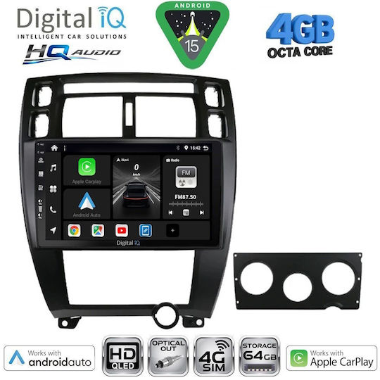 Digital IQ Ηχοσύστημα Αυτοκινήτου για Hyundai Tucson 2004-2010 (Bluetooth/USB/WiFi/GPS/Apple-Carplay/Android-Auto) με Οθόνη Αφής 10"