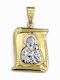 Ioannis Kosmima Pendant Kids Charm with Virgin Mary in 9K Gold AFP-924727Y