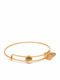 Women's Bracelet with Gold Plated Flower Design 20cm