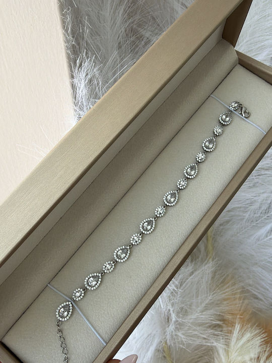 Women's Steel Bracelet with Zircon