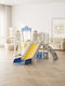 Kidstoys Rutsche mit Basketballkorb & Schaukel Blau