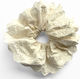 Classic Scrunchie Hair In Embroidered Sail Charm Retro Cream