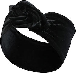 Banner Style Turban Casual Haar Stirnbänder In Solidem Samt Modern Schwarz