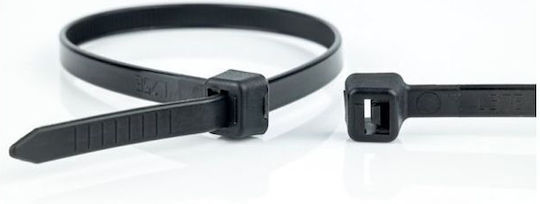 WKK Plastic Cable Ties In Black Colour 100pcs 110227071