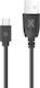 Maxlife Cablu USB 2.0 USB-C Mascul - USB-A Negru 2m