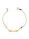 Paraxenies Kids Bracelet Identity in 9K Gold with Evil Eye and Cross
