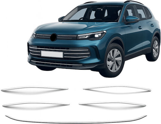 Front Bumper Trim Strips Volkswagen Tiguan From 2024 Chrome