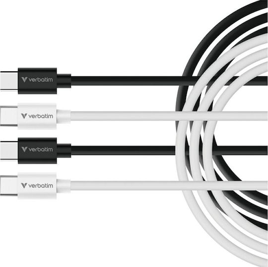 Verbatim USB 2.0 Cable USB-C Male - USB-C 60W Black 32391 2 Pieces