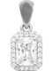 Prince Silvero Charm Rosetă din Argint cu Zircon