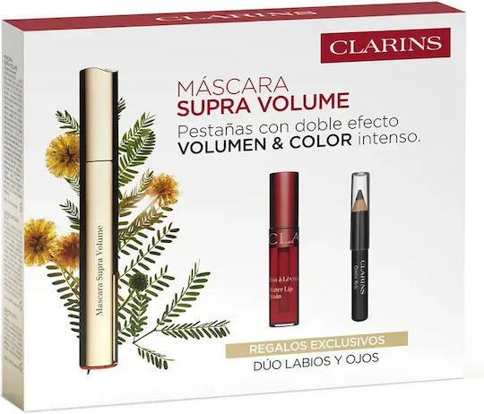 Clarins Supra Volume Makeup Set for Eyes & Lips 3 Pieces