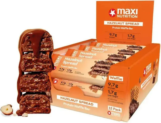 MaxiNutrition Waffle Proteinriegel mit Geschmack Dark Cookie 12x39g