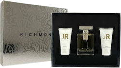 Set John Richmond John Richmond Natural Hydrating Body Lotion 50 Ml + Black Metal Natural Cleansing Shower Gel 50 Ml + John Richmond Eau De Parfum Women 100 Ml