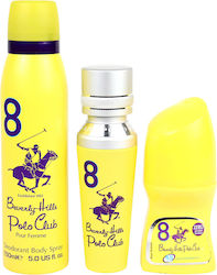 Set Beverly Hills Polo Club 1982 Sport 8 Парфюмна Вода Дамски 50 Ml + 1982 Sport 8 Freshness Спрей За Тяло 150 Ml + No.8 Антиперспирантен Дезодорант Рол-он Дамски 50 Ml Set Beverly Hills Polo Club 1982 Sport 8 Парфюмна Вода Дамски 50 Ml + 1982 Sport 8 Freshness Спрей За Тяло 150 Ml + No.8 Антиперспирантен Дезодорант Рол-он Дамски 50 Ml