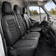 Комплект Калъфи За Автомобилни Седалки Universal Panda 2+1 Ткан Eco Кожа Renault Master 2010-2024 Opel Movano 2010-2021 Nissan Nv400 2010-2021 Черен