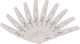Set 10 Semilunar Nail Files Grit 100/120 Sensopro Milano