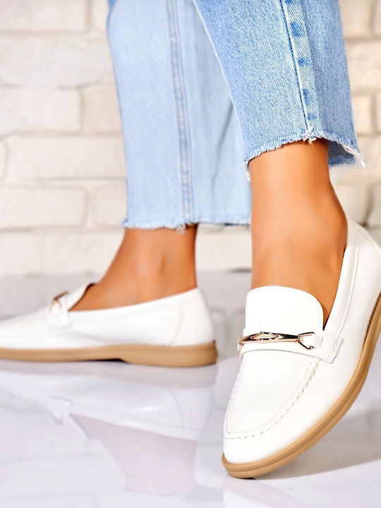 Women's Moccasins In White Colour