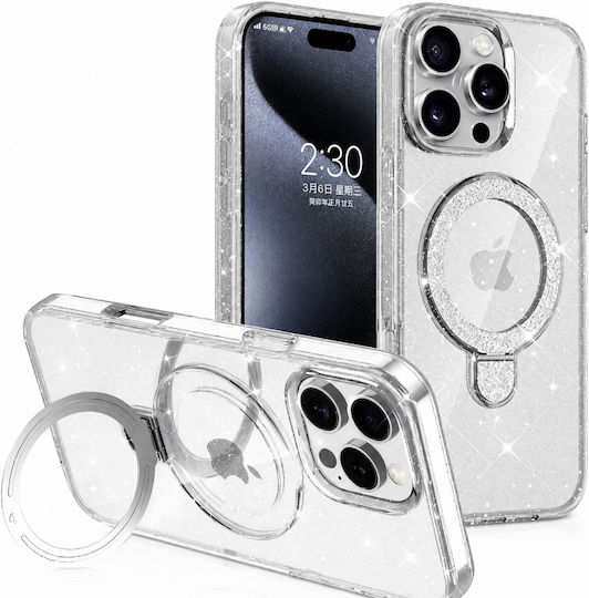 Калъф Glitter Ring Magline 1,5mm Mobicase Iphone 17 Прозрачен