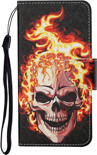 Tel1 Samsung Galaxy A55 5g Colored Drawing Pattern Book Case Design