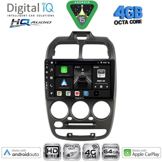Digital IQ Car Audio System for Hyundai Accent 1999-2004 with Touch Screen 9" Bluetooth USB Wi-Fi GPS Apple CarPlay Android Auto