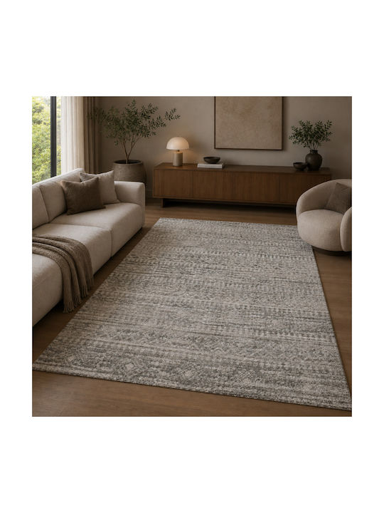 Shaggy Geometric Χαλί Ορθογώνιο L.grey/cream 240x300cm