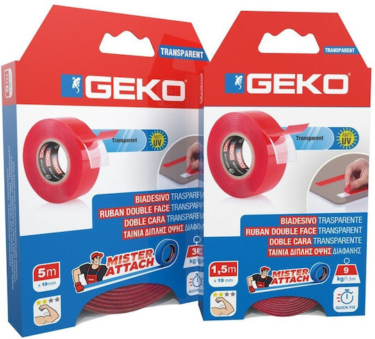 Geko Adhesive Foam Double-Sided Transparent Tape 8014846536397