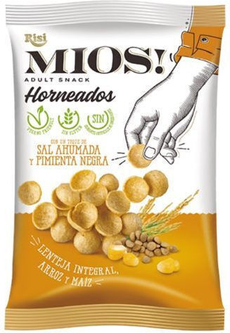 Chipsuri Vegan Porumb Linte și Sare Fara Gluten Mios Risi 95gr