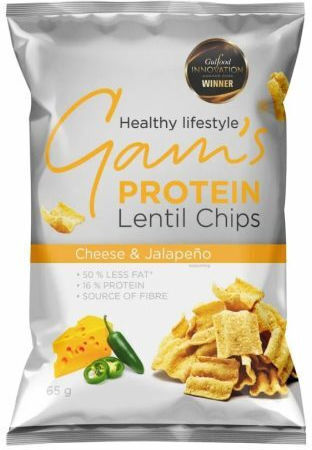 Chipsuri De Linte Proteice Gust Brânză & Jalapeno Gam's 65gr