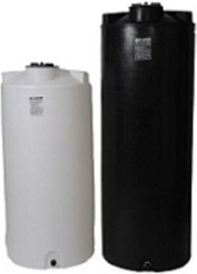 Plastic Water / Petroleum Cylindrical Vertical Storage Tank 500lt Black