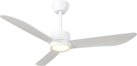 Eurolamp Deckenventilator 127cm mit Leuchte Weißer