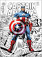 Comic Poster Captain America Cm002 40cm X 50cm