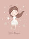 Kids Wall Art Little Princess Made of Wood 40x50cm