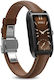 Dora T Amoled Display 1.13 Inch Ip68 Waterproof Women's Smartwatch Supports Health Monitoring Dark Brown Black