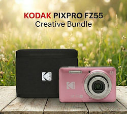 Pixpro FZ55 Kompaktkamera 16MP Optischer Zoom 5x Rosa + Kodak SoundBrix Lautsprecher Schwarz
