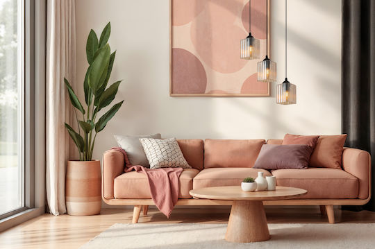 Light Home Висящо Осветително Тяло Черно с Цокъл E27