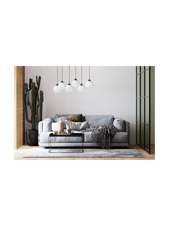 Light Home Candelabru Suspendat Negru cu Soclu E27