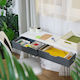 Relaxdays Organizator De Sertare Alb 13x28.5x35cm 10 Bucăți