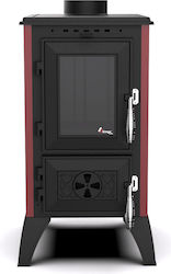 Simge 805 Iglo Μαντεμένια Ξυλόσομπα 13.5kW Μαύρη