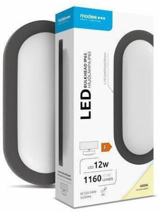 Modee Lighting Επιτοίχιο Εξωτερικό Φωτιστικό LED IP65 12W