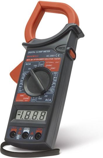 Alista Home Digital Klemmmessgerät 1000A Wechselstrom GLB_25601 mit Prüfleitungen