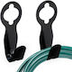Relaxdays Set 2 Black Hose Holders
