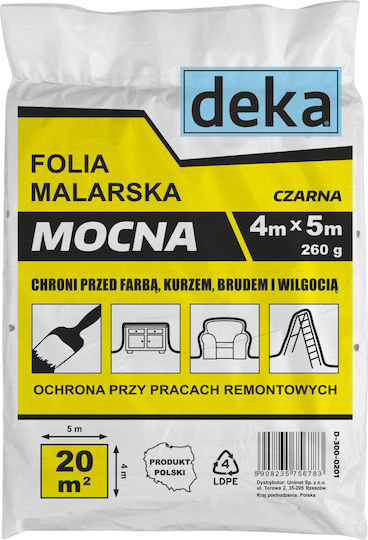 Film Elastic Negru Puternic Pentru Pictori 4x5m 300g D-300-0201