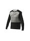 Herren Lange Ärmel Fahrradtrikot Mountain Bike Schwarz
