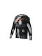Herren Lange Ärmel Fahrradtrikot Mountain Bike Schwarz