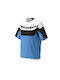 Herren Kurze Ärmel Fahrradtrikot Mountain Blau
