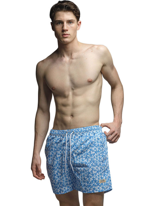 Costum De Baie Bărbați Pantaloni Scurți Celeste
